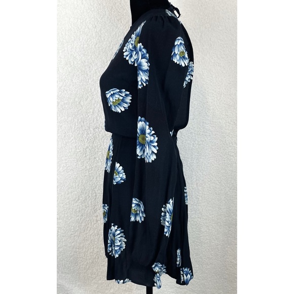 (VTG) REFORMATION • Floral Open-Back Long Sleeve Mini Dress - Picture 7 of 16